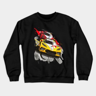 C8 Corvette Duo Racing Racecar Supercar Corvette C8.R Racing Car Lover Sportscar Corvette C8 Crewneck Sweatshirt